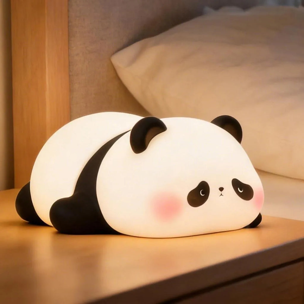 Rechargeable Panda Silicone Night Lamp with 3-Level Dimmable LED Light Vael Decor