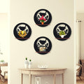 Set of 4 MDF Wall Art Panels | Modern 7-Inch Wall Hanging Decor Vael Decor