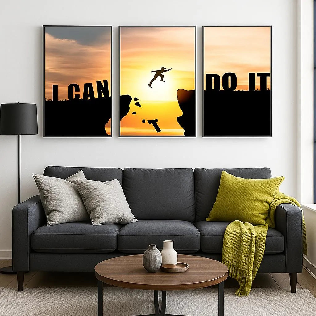 Modern Men's MDF Wall Art | Stylish Wall Decor for Bedroom, Office & Man Cave Vael Decor