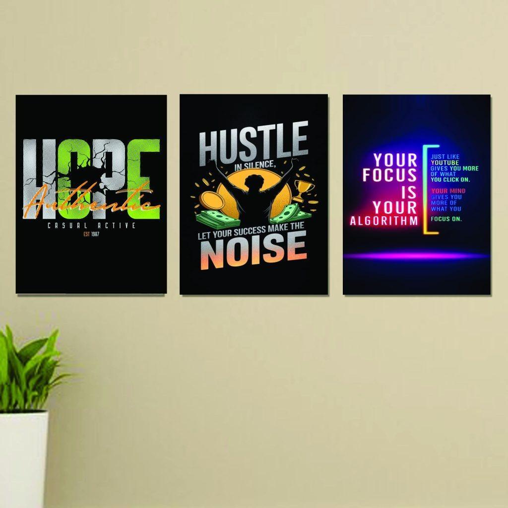 Modern Men's MDF Wall Art | Stylish Wall Decor for Bedroom, Office & Man Cave Vael Decor