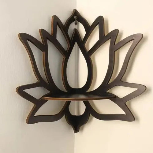 Flower Design Wooden Wall Decor Set of 1 | Modern Rustic Wooden Wall Frames Vael Decor