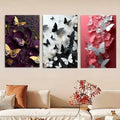 Modern MDF Wall Art Set of 3 | Large Wooden Wall Decor Vael Decor