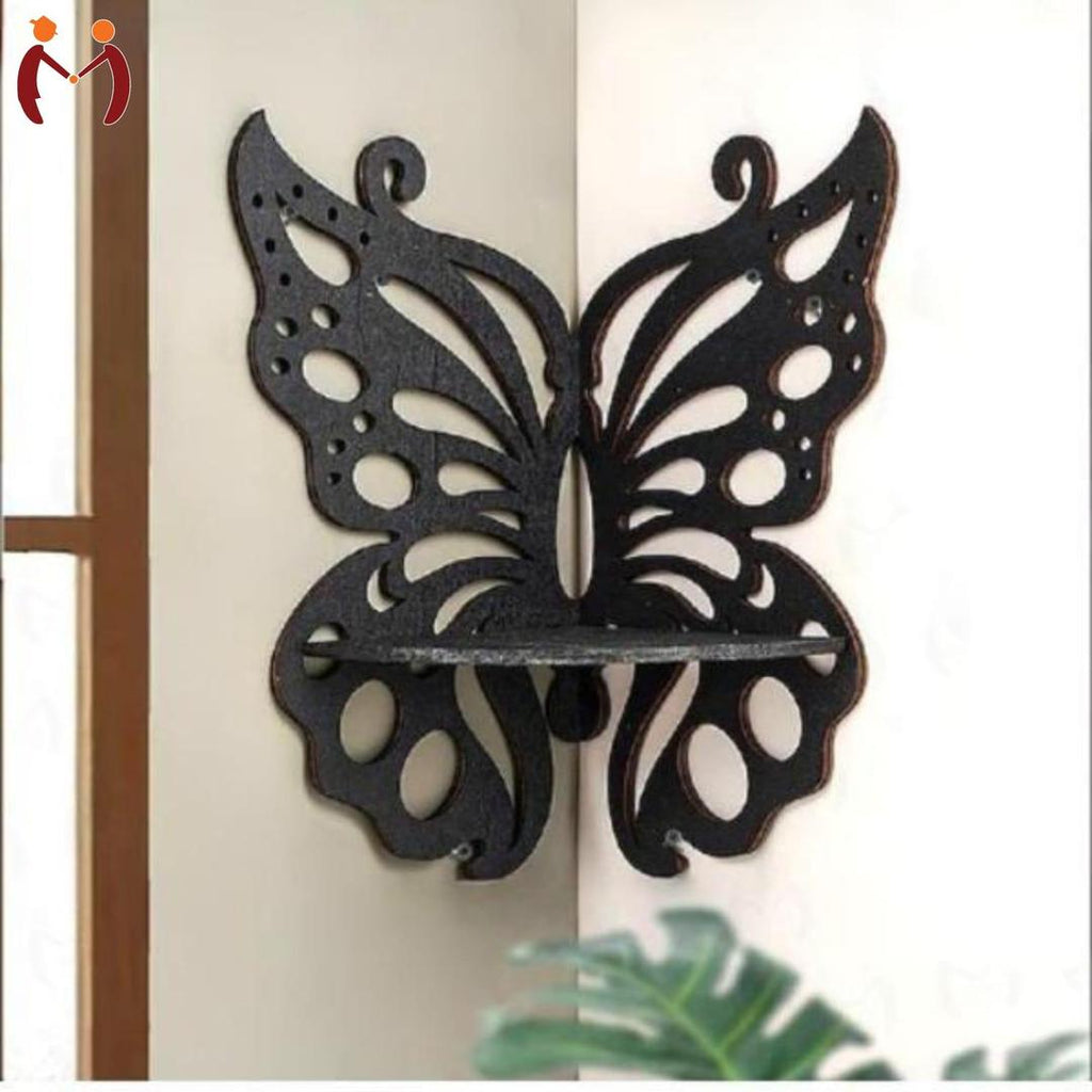 Flower Design Wooden Wall Decor Set of 2 | Modern Rustic Wooden Wall Frames Vael Decor