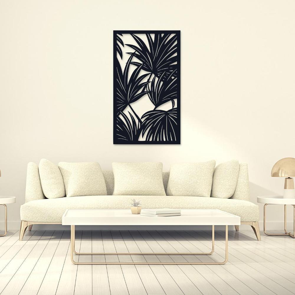 Flower Design Wooden Wall Decor Set of 1 | Modern Rustic Wooden Wall Frames Vael Decor