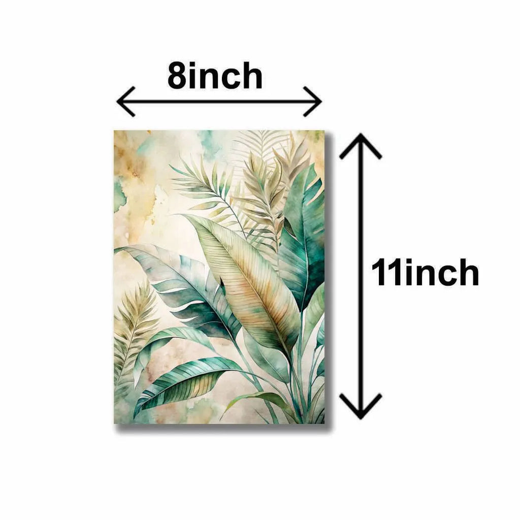 Set of 3 Sticky Canvas Photo Tiles | Modern Wooden Wall Frames for Home Décor Vael Decor