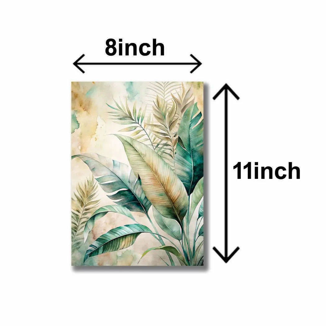 Set of 3 Sticky Canvas Photo Tiles | Modern Wooden Wall Frames for Home Décor Vael Decor