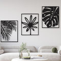 Flower Design Wooden Wall Decor Set of 3 | Modern Rustic Wooden Wall Frames Vael Decor