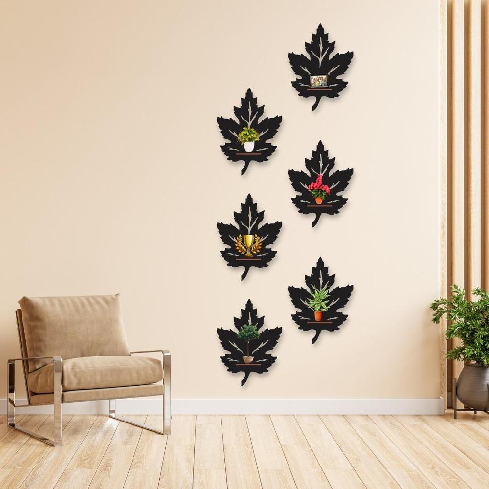 Modern MDF Wall Art Set of 6 | 7-Inch Ready-to-Hang Wall Decor Vael Decor