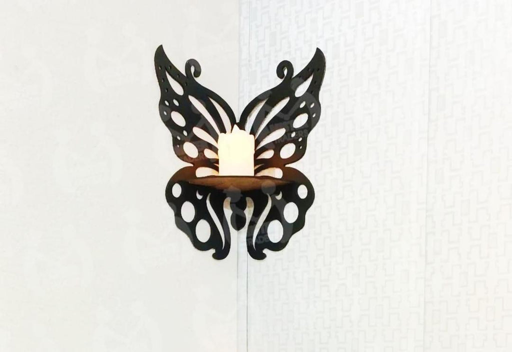 Flower Design Wooden Wall Decor Set of 2 | Modern Rustic Wooden Wall Frames Vael Decor