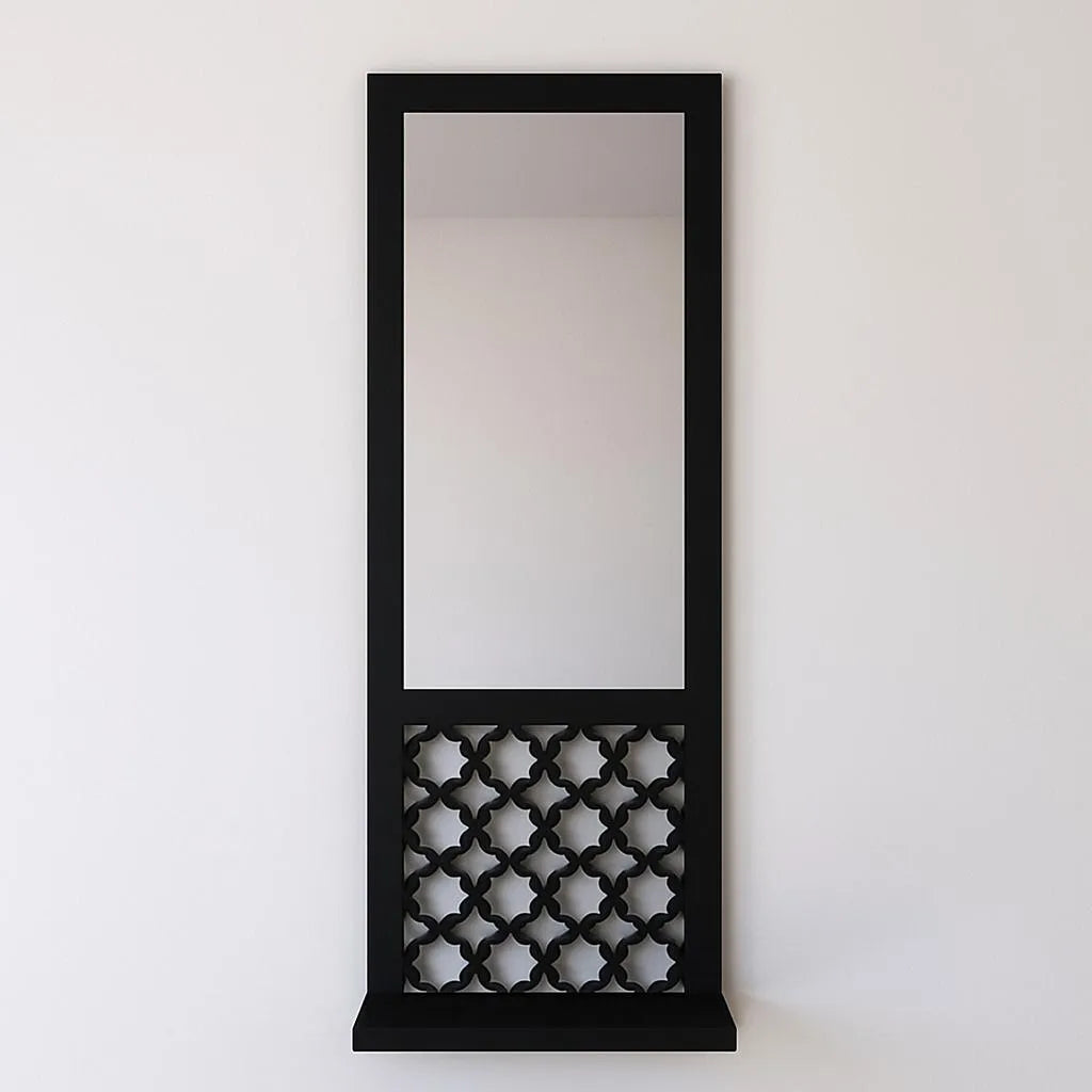 Modern MDF Floating Wall Shelves Set of 3 | Abstract Decorative Wall Shelf Vael Decor