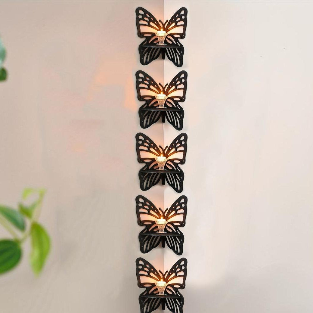 Flower Design Wooden Wall Decor Set of 1 | Modern Rustic Wooden Wall Frames Vael Decor