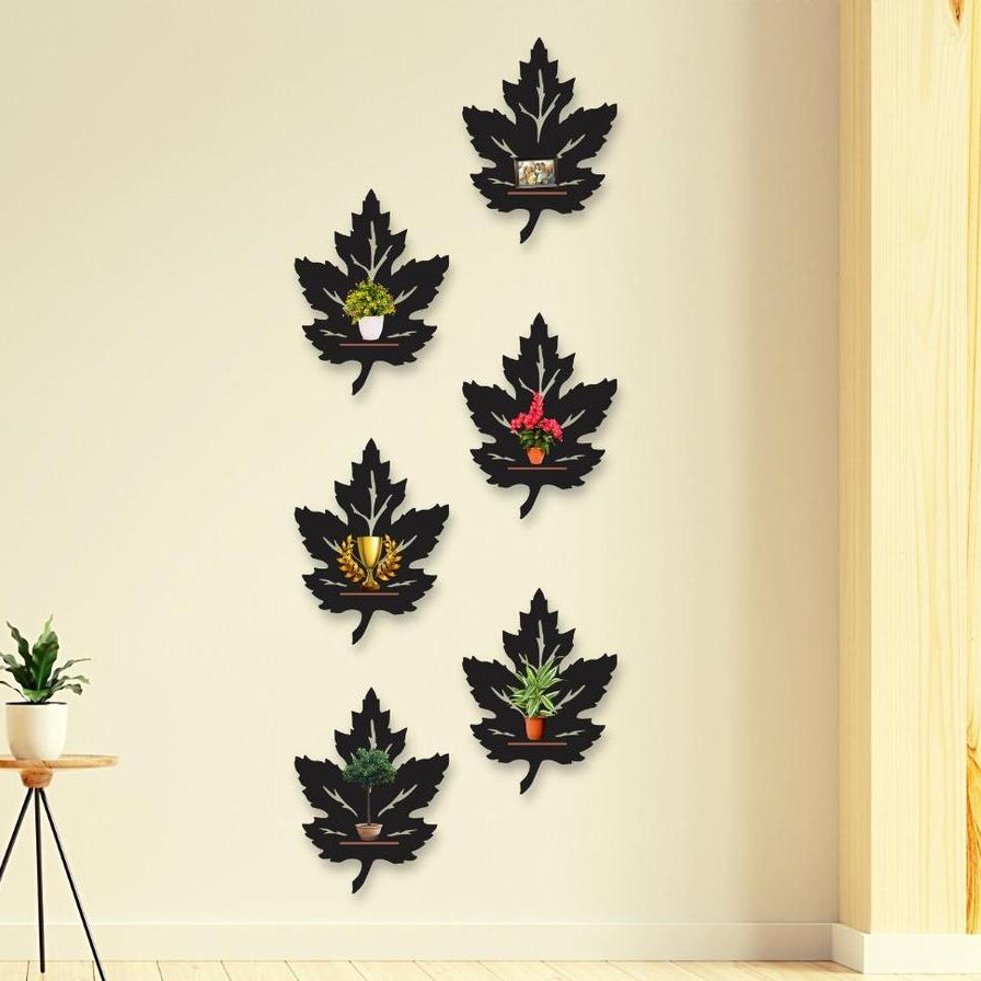 Modern MDF Wall Art Set of 6 | 7-Inch Ready-to-Hang Wall Decor Vael Decor