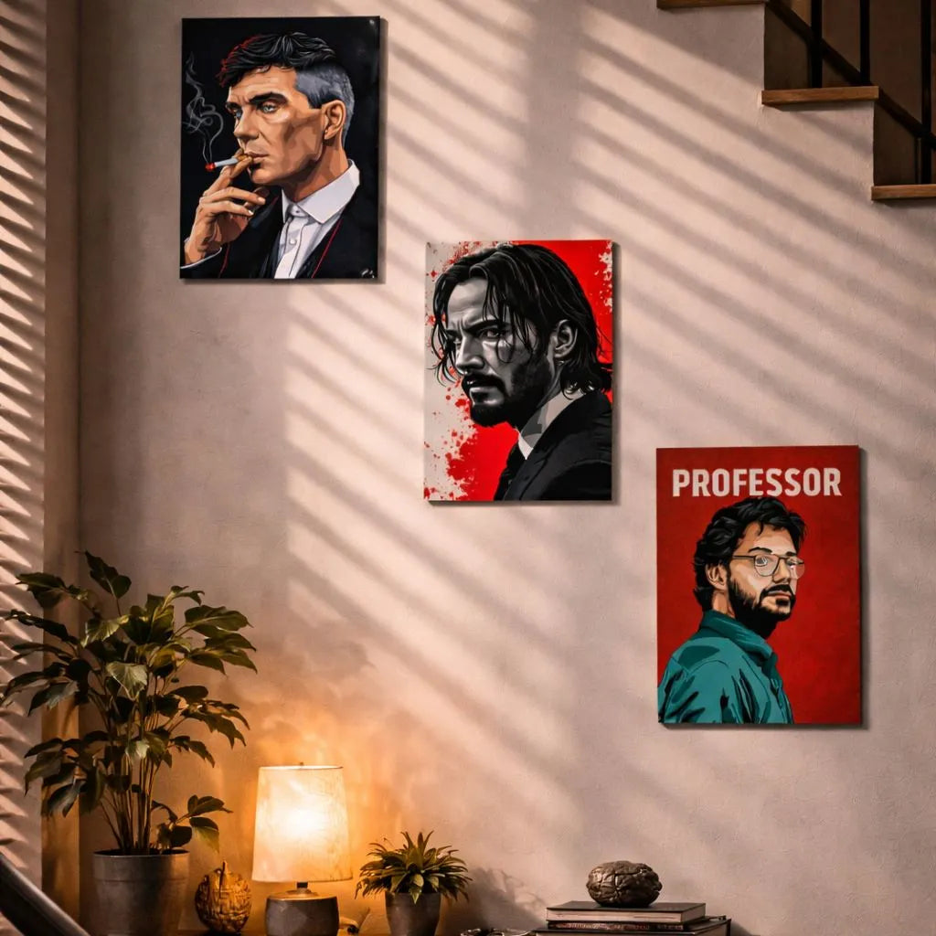 Modern Men's MDF Wall Art | Stylish Wall Decor for Bedroom, Office & Man Cave Vael Decor