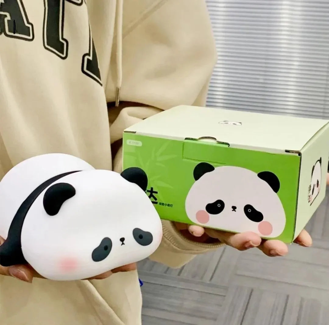 Rechargeable Panda Silicone Night Lamp with 3-Level Dimmable LED Light Vael Decor