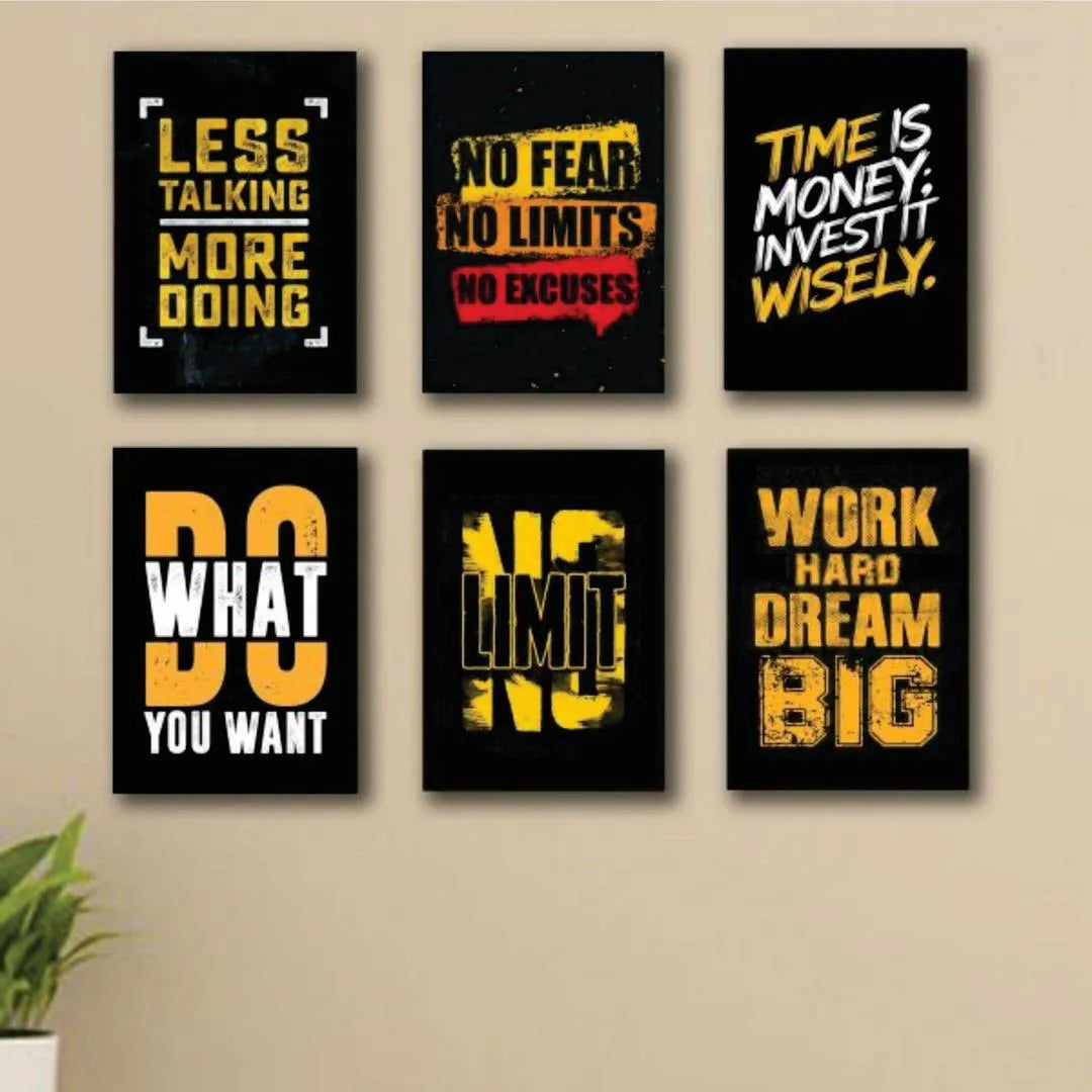 Modern Men's MDF Wall Art | Stylish Wall Decor for Bedroom, Office & Man Cave Vael Decor