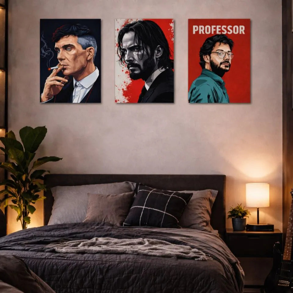Modern Men's MDF Wall Art | Stylish Wall Decor for Bedroom, Office & Man Cave Vael Decor