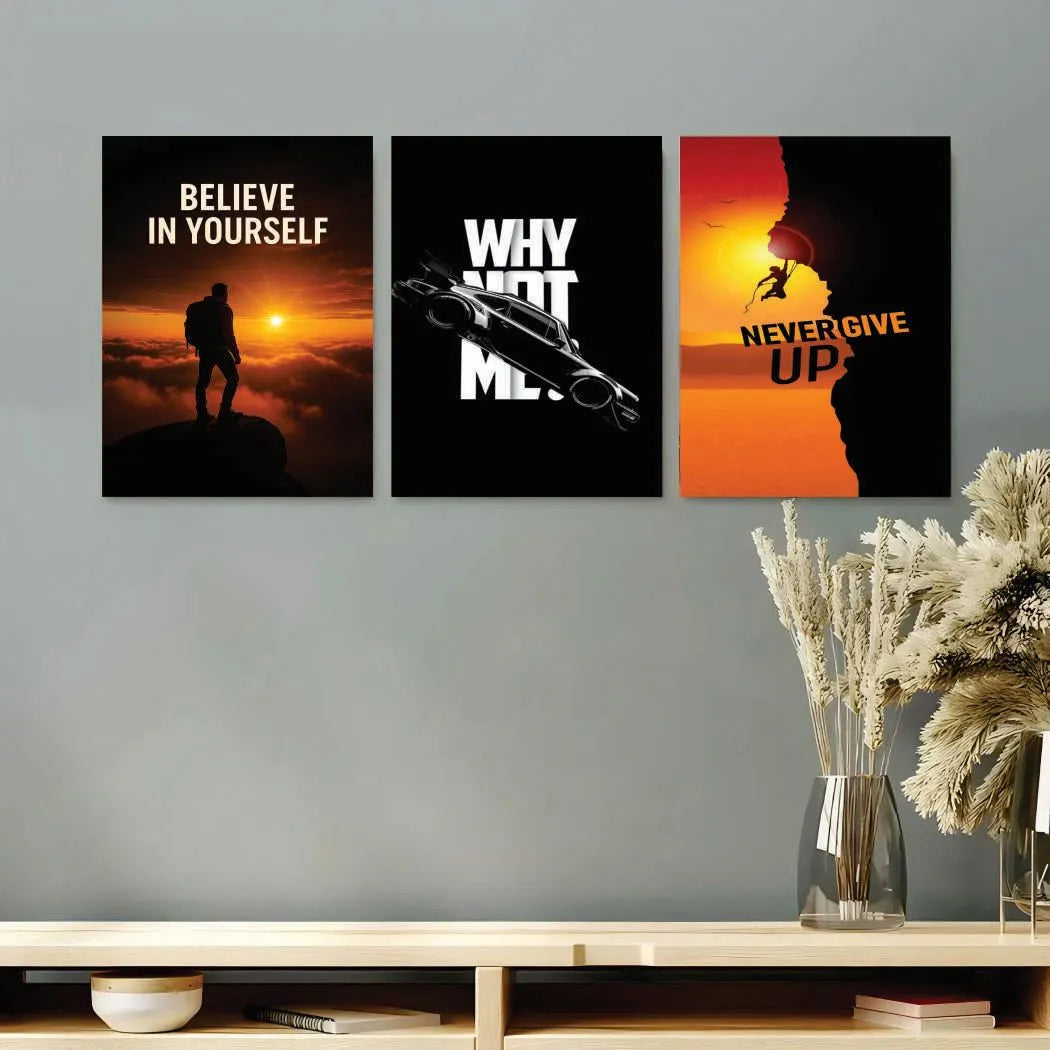 Modern Men's MDF Wall Art | Stylish Wall Decor for Bedroom, Office & Man Cave Vael Decor