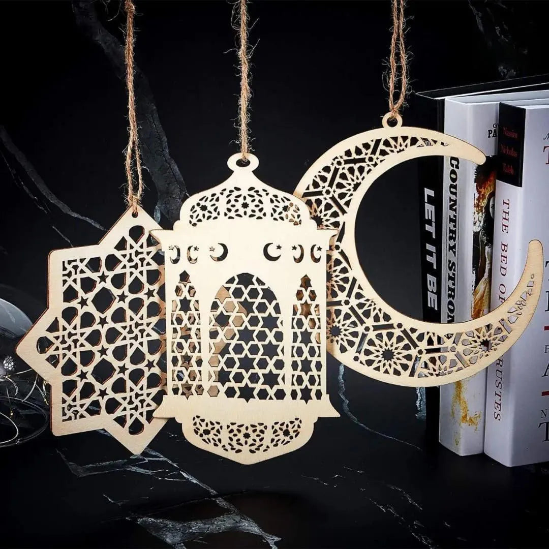 Star Shaped MDF Photo Frame Wall Art Set of 5 | Modern Decorative Wall Hanging Vael Decor