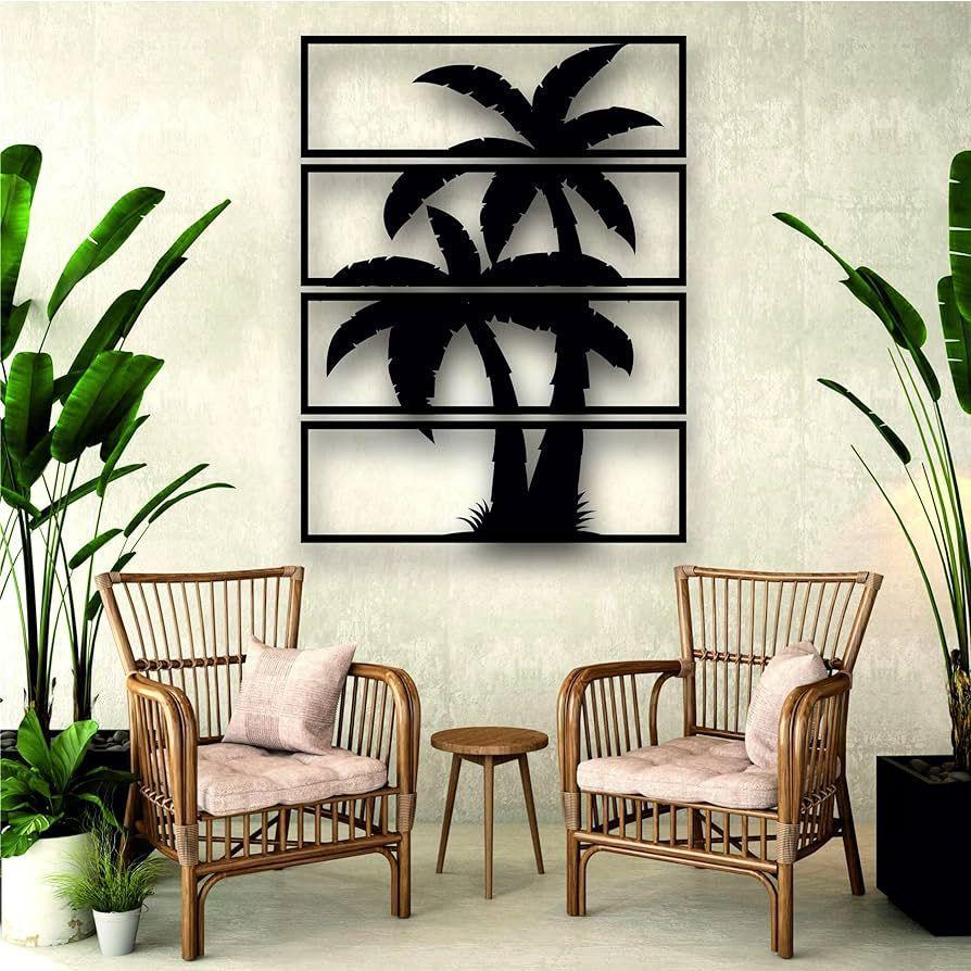 Tree Design Wooden Wall Decor Set of 1 | Modern Rustic Wooden Wall Frames Vael Decor