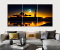 Islamic 3D Calligraphy Wall Frame Set of 3 | Premium MDF Wooden Wall Art Vael Decor