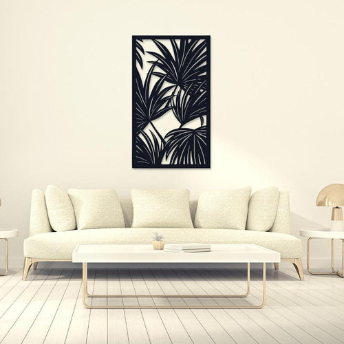 Flower Design Wooden Wall Decor Set of 1 | Modern Rustic Wooden Wall Frames Vael Decor