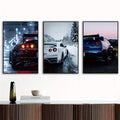 Modern Cars Wall Art Set of 3 | Premium MDF Wooden Wall Frames for Car Enthusiasts Vael Decor